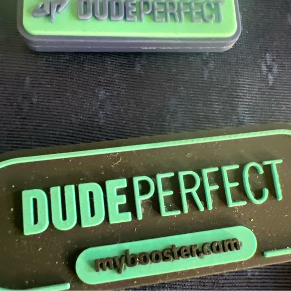 Dude Perfect MyBooster.com Keychain Bag Clip Vinyl Fundraiser Logo Lot Of 5 - Picture 6 of 10